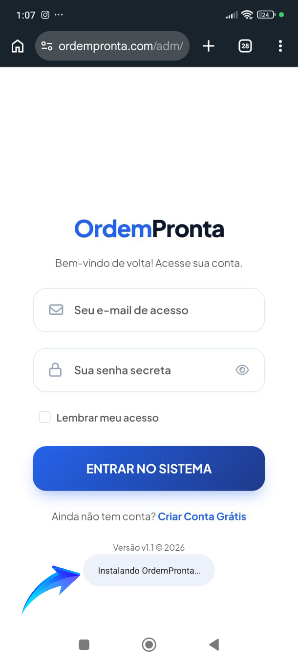 Passo 3 - Instalar App
